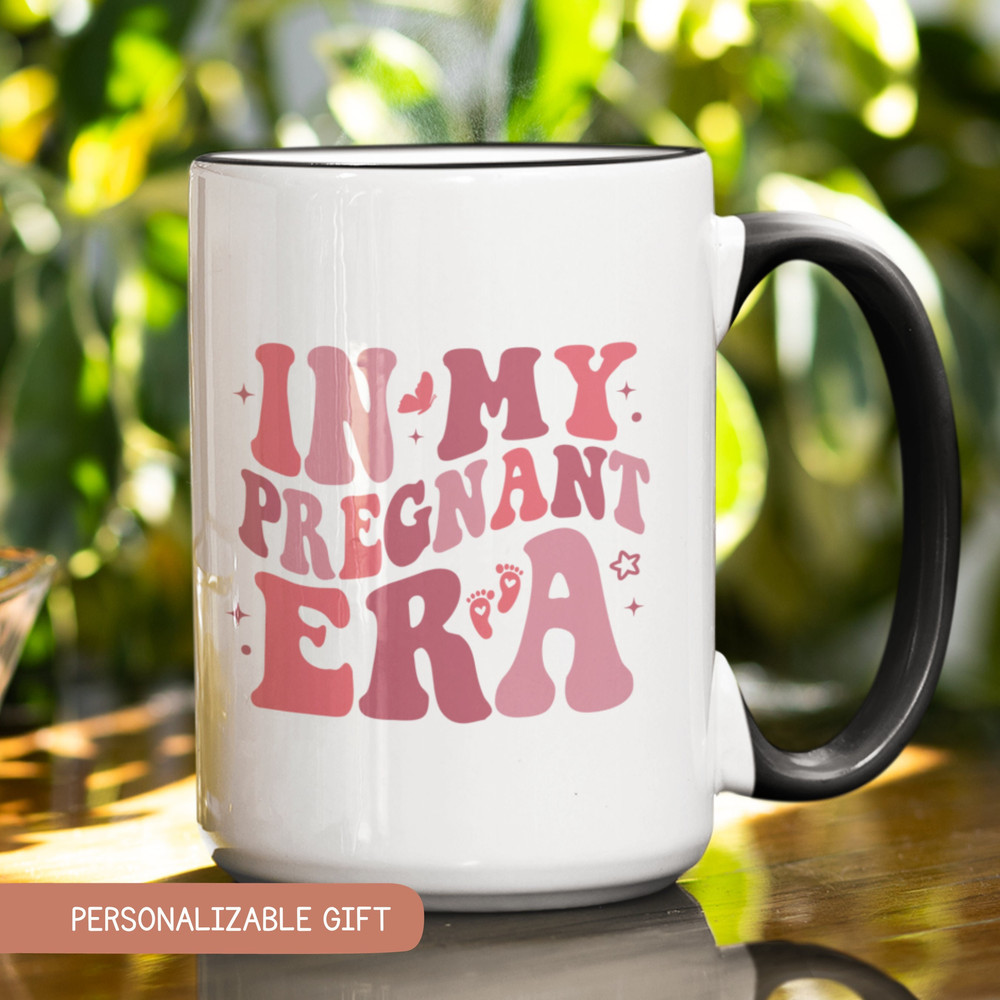 In My Pregnant Era Mug, Pregnant Mom Gift, Gender Reveal Mug, Baby Shower Gift, New Mom Mug, New Baby Gift for Mommy.jpg
