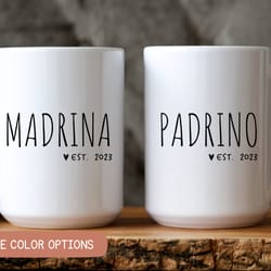 padrinos proposal in spanish, regalos para padrinos, padrinos de bautizo, padrino mug, padrinos mug set, padrinos gift,