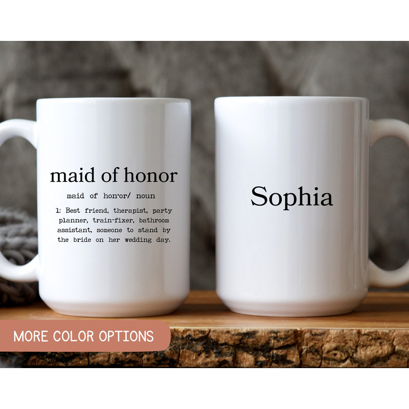 Personalized Maid of Honor Funny Definition Gift, Minimalist Gift for Maid of Honor, Maid of Honor Proposal Gift, Bridesmaids Special Gift.jpg