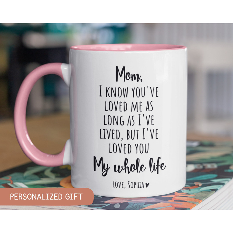 Sweet Gift for Mom from Daughter,Personalized Mom Birthday Mug, Mom Birthday Gift From Daughter,Personalized mug for mom, Mom's Birthday Mug.jpg