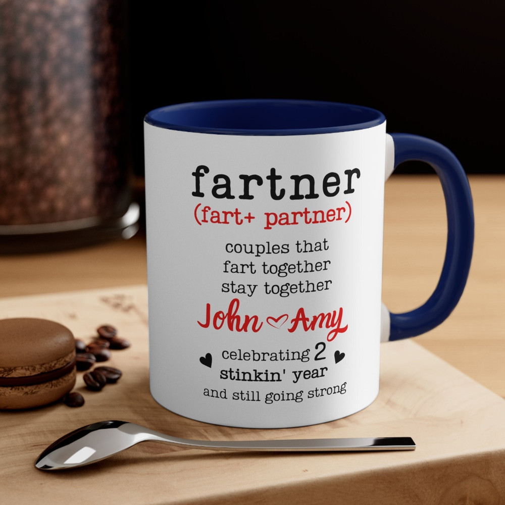 Funny 2nd Anniversary Gift Coffee Mug for Couples, Fart Partner 2 years Second Dating Anniversary Gift for Boyfriend Husband Wife Girlfriend.jpg