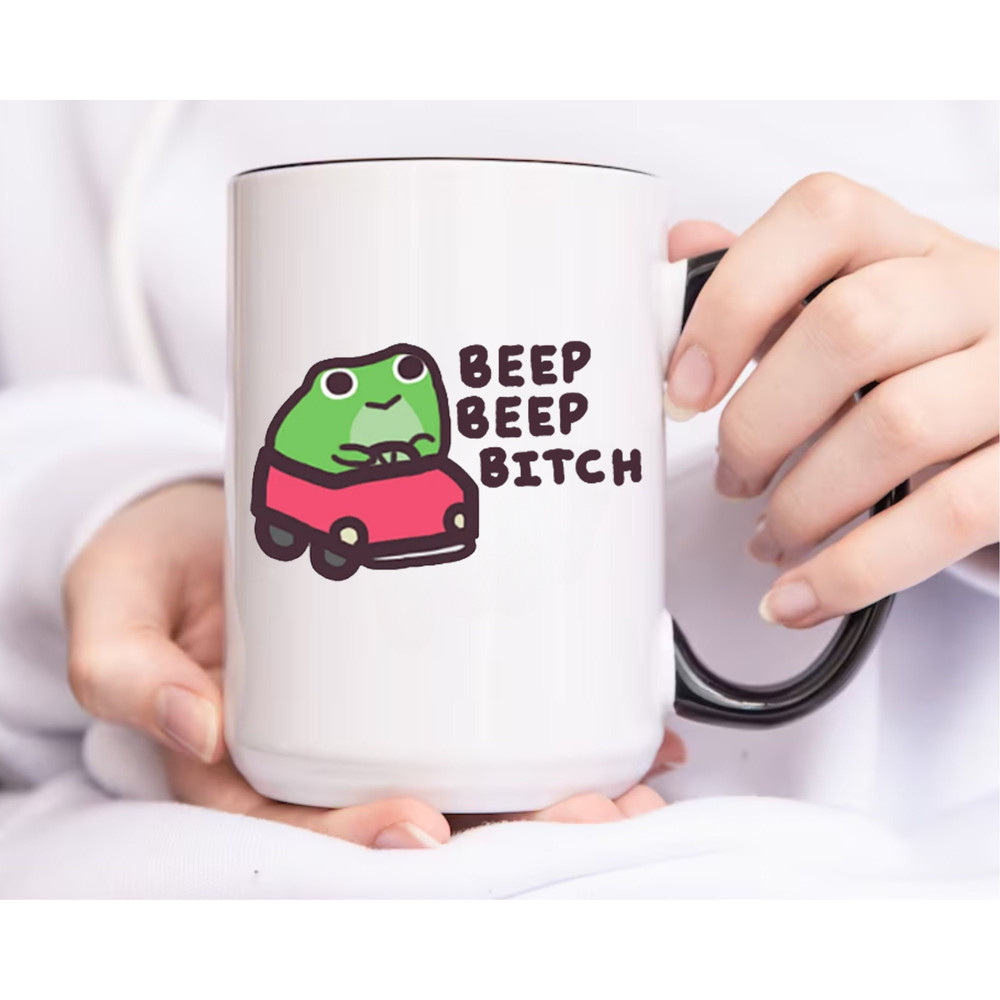Funny Frog Coffee Mug Bitch Mug for Best Friend Birthday Christmas Gift for Bestie Girlfriend Sister Secret Sant Gift for Coworker Work Mugs.jpg