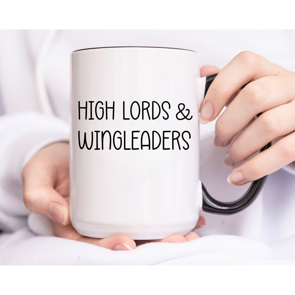 High Lords and Wingleaders Bookish Mug, Fantasy Reader, Gift For Book Lovers, Bookworm Coffee Mug, Booktok Gift for Her, Book Club Mug.jpg