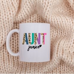 personalized aunt mug for auntie gifts for new aunt announcement gift for sister promoted to aunt gift from niece birthd