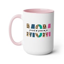 Personalized Mom Coffee Mug for Mom Gift from Kids Custom Mothers Day Gift for Mom Mug from Children Birthday Gift for W