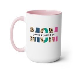 personalized mom coffee mug for mom gift from kids custom mothers day gift for mom mug from children birthday gift for w