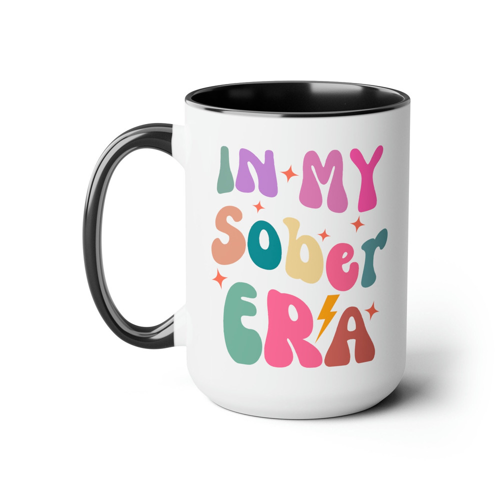 Sober Mug 1 Year Sober Era Mug Funny Sober Gifts, Recovery Gift, Sober Coffee Mug, Sober Anniversary, Aa Gift, Sobriety Gift for Best Friend.jpg