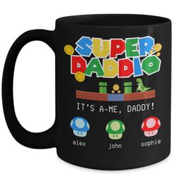 super daddio mug for dad gift from kids personalized fathers day gift for dad mug daughter son gifts for dad new dad bir