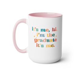 trendy gift, high school college graduation, masters degree gift for fans phd grad gift music lover coffee mug for women