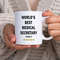 Custom Name World's Best Medical Secretary Mug - Coffee Tea Mug Gifts for Medical Secretary Friend - Personalized Mugs With  5 Star Review.jpg