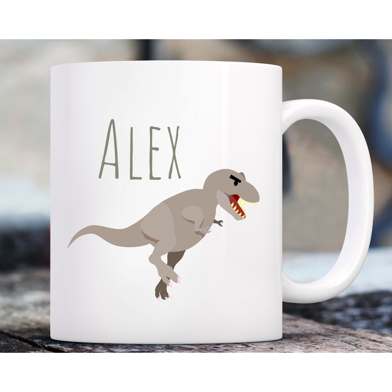 Dinosaur Mug, Dinosaur Gifts for Women, Mom, Dinosaur Coffee Mug, Dinosaur Gifts for Kids, Boys Dinosaur Cups with Name, Personalized.jpg
