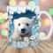 3D Baby Bear Mug Wrap, 11oz & 15oz Mug Template, Hole In A Wall Mug Sublimation Design, Mug Wrap Template, Instant Digital Download PNG.jpg