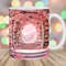 3D Book Mug Wrap, 11oz And 15oz Mug Template, Hole In A Wall Mug Sublimation Design, Pink Flowers Mug Template, Instant Digital Download PNG.jpg