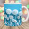 3D Dandelion Flowers Mug Wrap, 11oz And 15oz Mug Template, Mug Sublimation Design, Mug Template, Instant Digital Download PNG.jpg