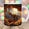 3D Dinosaur Hole In A Wall Mug Wrap, 11oz & 15oz Mug Template, Mug Sublimation Design, Jungle Mug Template, Instant Digital Download PNG.jpg