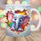 3D Elephant Hole In A Wall Mug Wrap, 11oz & 15oz Mug Template, Mug Sublimation Design, Rainbow Mug Template, Instant Digital Download PNG.jpg