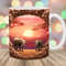 3D Elephants Mug Wrap, 11oz & 15oz Mug Template, Mug Sublimation Design, Hole In A Wall Mug Wrap Template, Instant Digital Download PNG.jpg