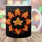 3D Embroidered Maple Leaves Mug Wrap, 11oz And 15oz Mug Template, Mug Sublimation Design, Mug Wrap Template, Instant Digital Download PNG.jpg
