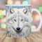 3D Embroidered Winter White Wolf Mug Wrap, 11oz & 15oz Mug Template, Mug Sublimation Design, Mug Wrap Template, Instant Digital Download PNG.jpg
