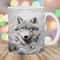3D Embroidered Wolf Mug Wrap, 11oz & 15oz Mug Template, Winter Mug Sublimation Design, Snow Mug Wrap Template, Instant Digital Download PNG.jpg