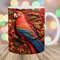 3D Engraved Leather Parrot Mug Wrap, 11oz And 15oz Mug Template, 3D Mug Sublimation Design, Mug Wrap Template, Instant Digital Download PNG.jpg