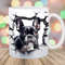 3D French Bulldog Hole In A Wall Mug Wrap, 11oz & 15oz Mug Template, Mug Sublimation Design, Mug Wrap Template, Instant Digital Download PNG.jpg