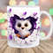 3D Owl Hole In A Wall Mug Wrap, 11oz & 15oz Mug Template, Mug Sublimation Design, Heart Mug Wrap Template, Instant Digital Download PNG.jpg
