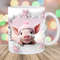 3D Pig In Snow Mug Wrap, 11oz And 15oz Mug Template, Mug Sublimation Design, Hole In A Wall Mug Wrap Template, Instant Digital Download PNG.jpg