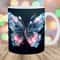 3D Pink Blue Butterfly Mug Wrap, 11oz And 15oz Mug Template, Mug Sublimation Design, Mug Wrap Template, Instant Digital Download PNG.jpg