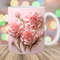 3D Pink Carnations Mug Wrap, 11oz And 15oz Mug Template, Mug Sublimation Design, Flower Mug Wrap Template, Instant Digital Download PNG.jpg