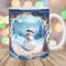 3D Snowman Mug Wrap, 11oz And 15oz Mug Template, Hole In A Wall Mug Sublimation Design, Snow Mug Wrap Template, Instant Digital Download PNG.jpg