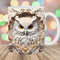 3D Snowy Owl Hole In A Wall Mug Wrap, 11oz & 15oz Mug Template, Mug Sublimation Design, Mug Wrap Template, Instant Digital Download PNG.jpg