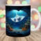 3D Stingray Hole In A Wall Mug Wrap, 11oz & 15oz Mug Template, Mug Sublimation Design, Ocean Mug Wrap Template, Instant Digital Download PNG.jpg