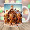 3D Three Gingerbread Men Mug Wrap, 11oz & 15oz Mug Template, Mug Sublimation Design, House Mug Wrap Template, Instant Digital Download PNG.jpg