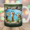 3D Three Giraffes Mug Wrap, 11oz & 15oz Mug Template, Hole In A Wall Mug Sublimation Design, Mug Wrap Template, Instant Digital Download PNG.jpg