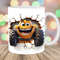 3D Tractor Hole In A Wall Mug Wrap, 11oz & 15oz Mug Template, Mug Sublimation Design, Cartoon Mug Template, Instant Digital Download PNG.jpg