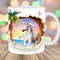 3D Unicorn Hole In A Wall Mug Wrap, 11oz & 15oz Mug Template, Beach Mug Sublimation Design, Mug Wrap Template, Instant Digital Download PNG.jpg