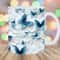 3D White Blue Butterflies Mug Wrap, 11oz & 15oz Mug Template, Mug Sublimation Design, Flower Mug Wrap Template, Instant Digital Download PNG.jpg