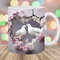 3D White Dove Hole In A Wall Mug Wrap, 11oz & 15oz Mug Template, Mug Sublimation Design, Flower Mug Template, Instant Digital Download PNG.jpg