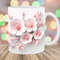 3D White Pink Flowers Mug Wrap, 11oz & 15oz Mug Template, Mug Sublimation Design, Botanical Mug Wrap Template, Instant Digital Download PNG.jpg