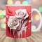 3D White Red Roses Mug Wrap, 11oz & 15oz Mug Template, Dripping Paint Mug Sublimation Design, Mug Template, Instant Digital Download PNG.jpg