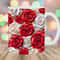 3D White Red Roses Mug Wrap, 11oz And 15oz Mug Template, Mug Sublimation Design, Flowers Mug Wrap Template, Instant Digital Download PNG.jpg