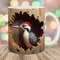 3D Woodpecker Mug Wrap, 11oz & 15oz Mug Template, Mug Sublimation Design, Hole In A Wall Mug Wrap Template, Instant Digital Download PNG.jpg