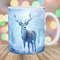 Deer Mug Wrap, 11oz And 15oz Mug Template, Mug Sublimation Design, Winter Forest Mug Wrap Template, Instant Digital Download PNG.jpg