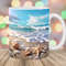 Seashells Beach Ocean Mug Wrap, 11oz And 15oz Mug Template, Mug Sublimation Design, Mug Wrap Template, Instant Digital Download PNG.jpg