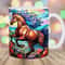 Stained Glass Horse Mug Wrap, 11oz And 15oz Mug Template, Mug Sublimation Design, Flower Mug Wrap Template, Instant Digital Download PNG.jpg