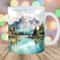 Watercolor Mountains Mug Wrap, 11oz & 15oz Mug Template, Mug Sublimation Design, Lake Landscape Mug Template, Instant Digital Download PNG.jpg