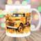 Watercolor Truck Sunflowers Mug Wrap, 11oz & 15oz Mug Template, Mug Sublimation Design, Mug Wrap Template, Instant Digital Download PNG.jpg