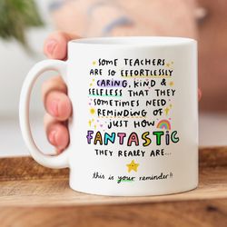 fantastic teacher mug   personalised teacher gift, this is your reminder, teacher thank you gift
