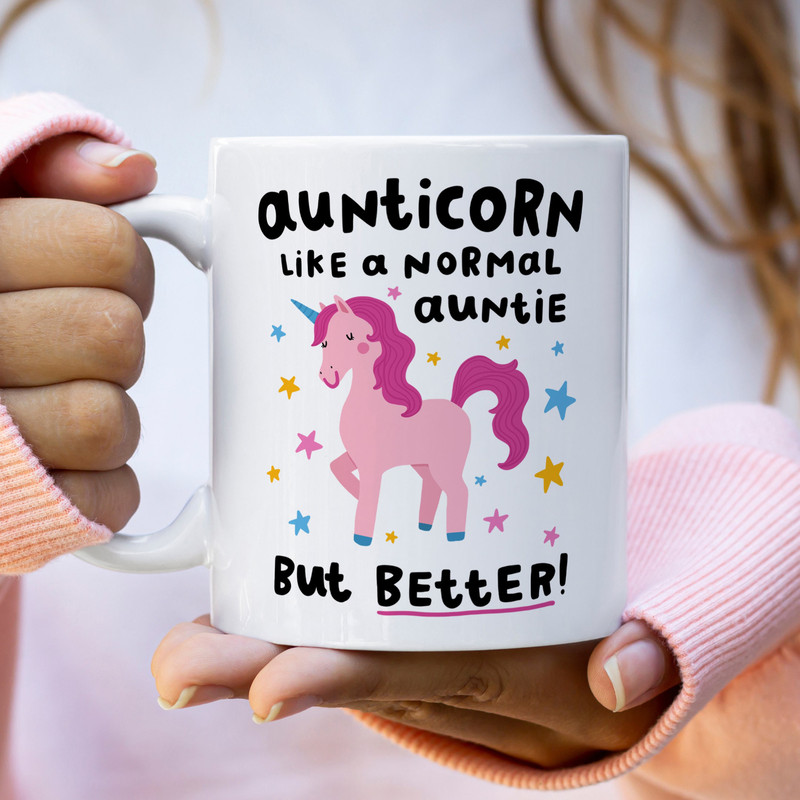 Funny Auntie Mug, Aunticorn - Personalised Gift, Auntie Mug, Like A Normal Auntie But Better, Unicorn Auntie.jpg